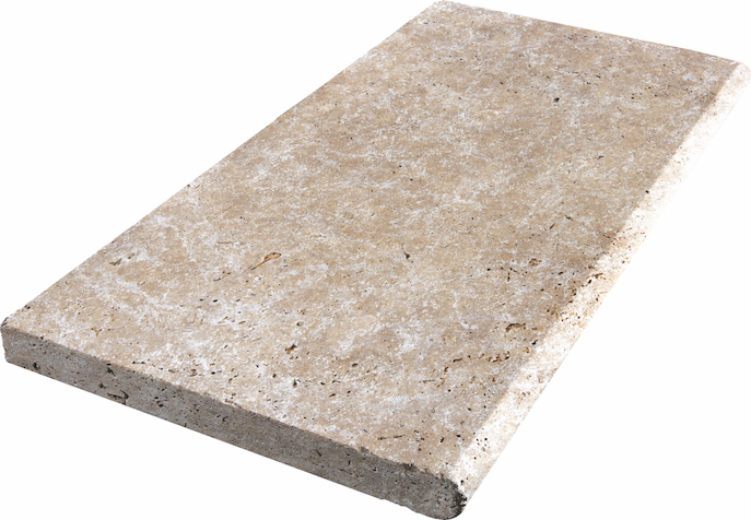 Walnut Cross Cut Travertine Poolcoping Tumbled